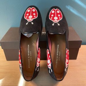 Stubbs & Wootton Needlepoint Shoes! NEW in Box! Ladybug  Pattern — Size 8M